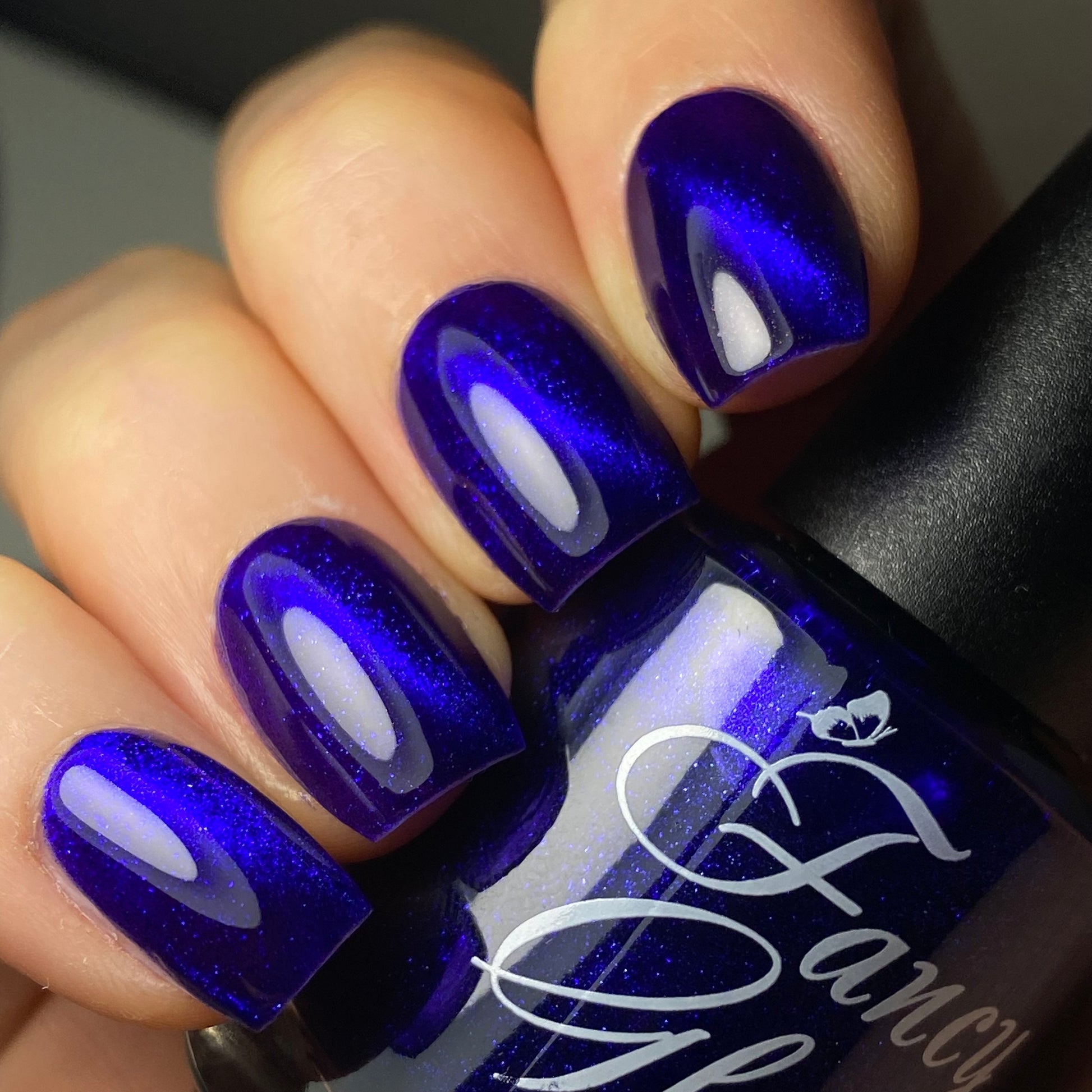 Fancy Gloss- Violet Eclipse Blue Shimmer Magnetic Nail Polish I Love My Polish