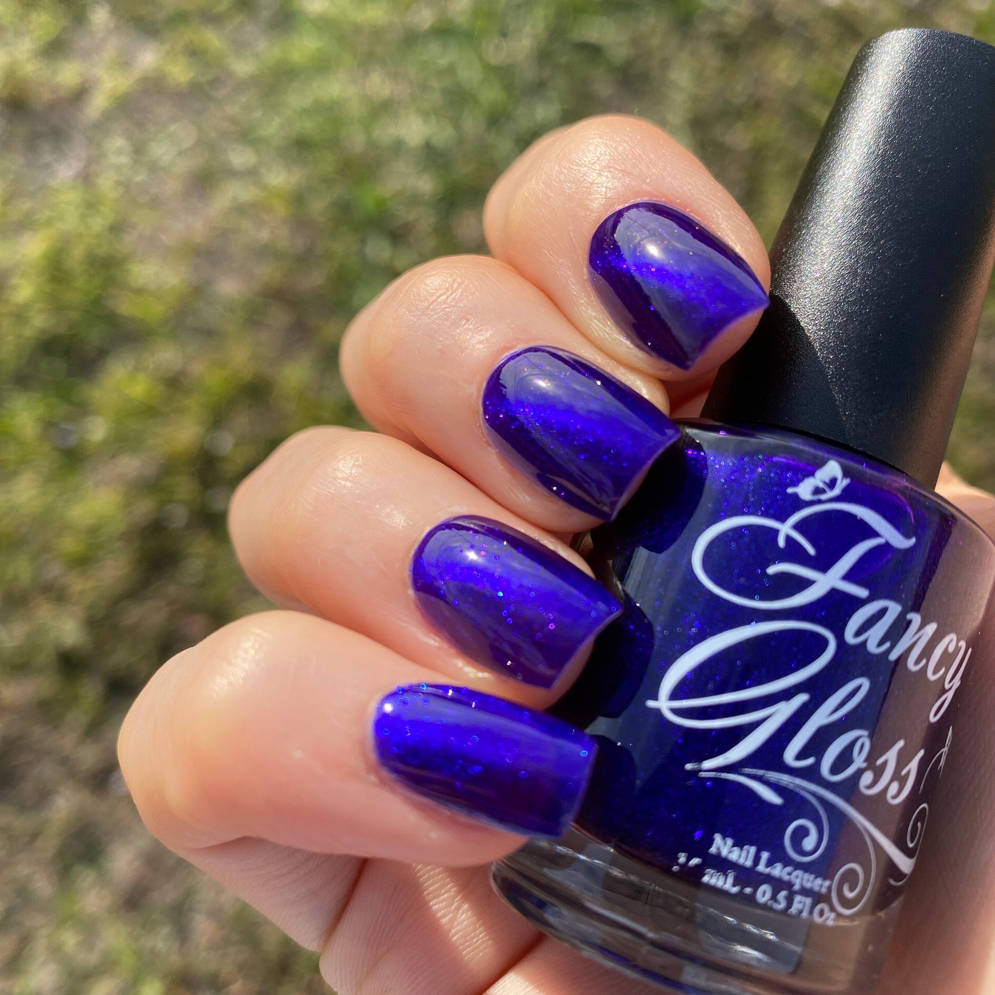 Fancy Gloss- Violet Eclipse Blue Shimmer Magnetic Nail Polish I Love My Polish