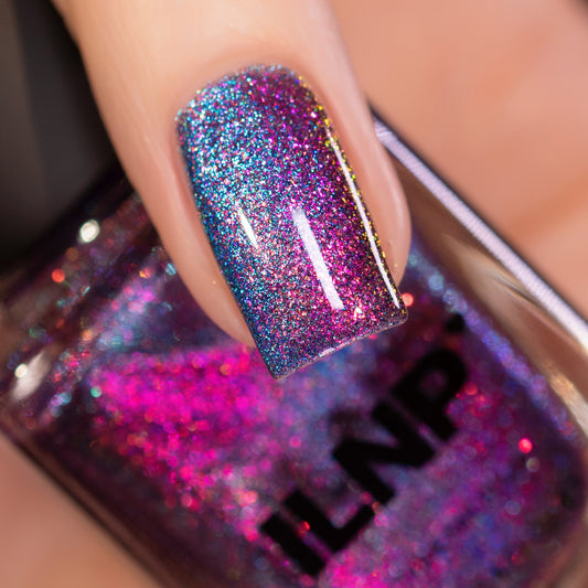 ILNP- Flip Side - Pink to Blue Magnetic Shimmer Nail Polish I Love My Polish