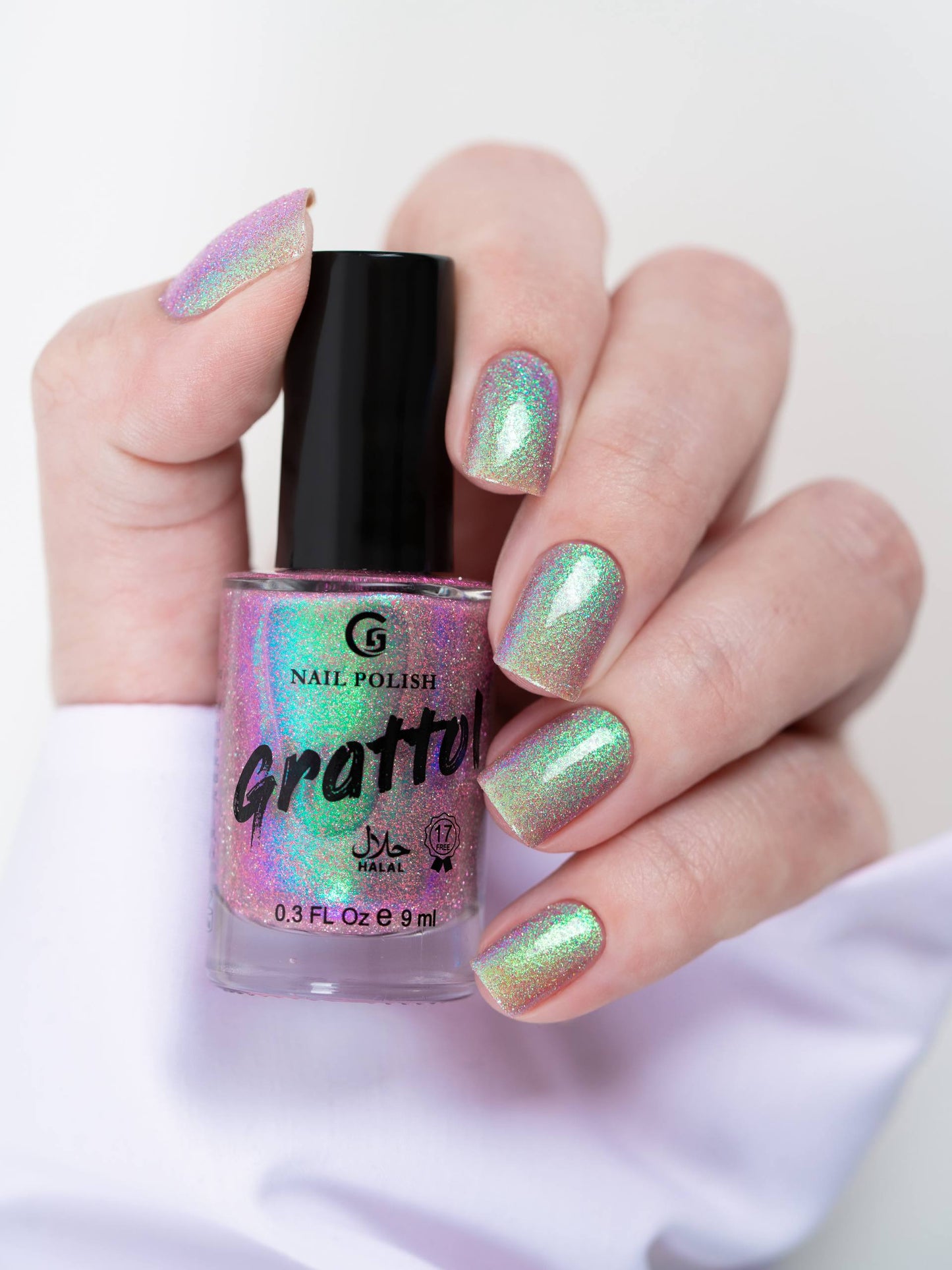 Grattol- Pink Matcha (Reflective Glitter) I Love My Polish