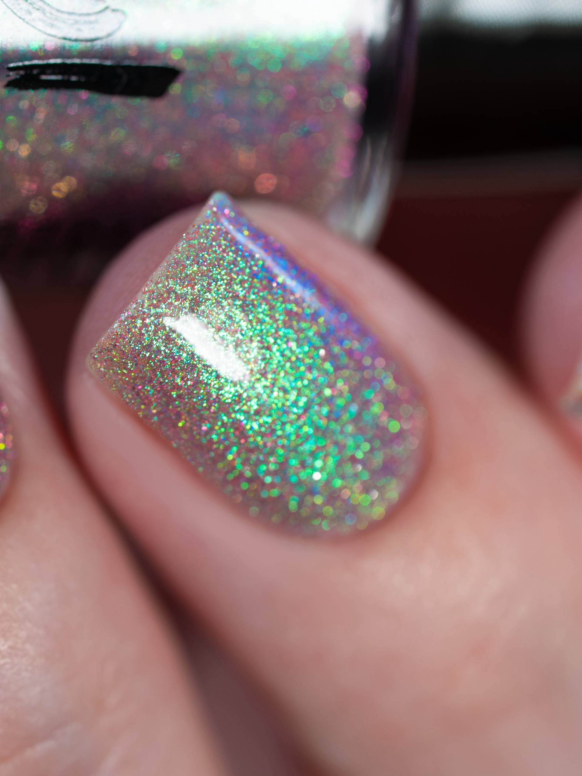 Grattol- Pink Matcha (Reflective Glitter) I Love My Polish