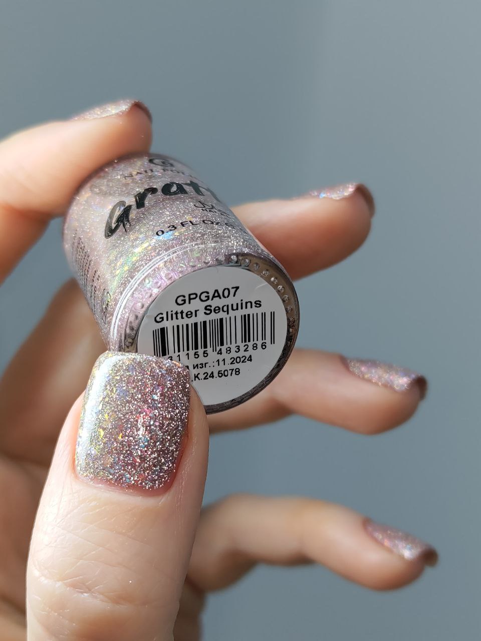 Grattol- Sequins (Reflective Glitter) I Love My Polish