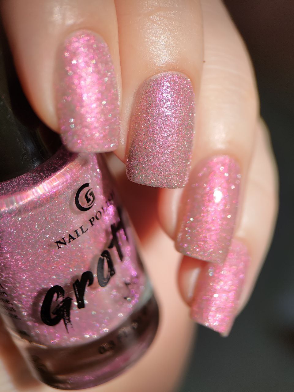 Grattol- Reckless Rose (Reflective Glitter) I Love My Polish