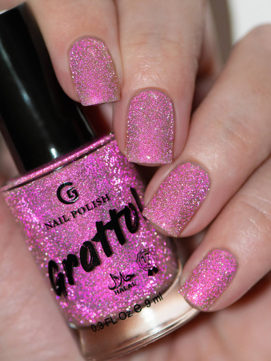 Grattol- Reckless Rose (Reflective Glitter) I Love My Polish