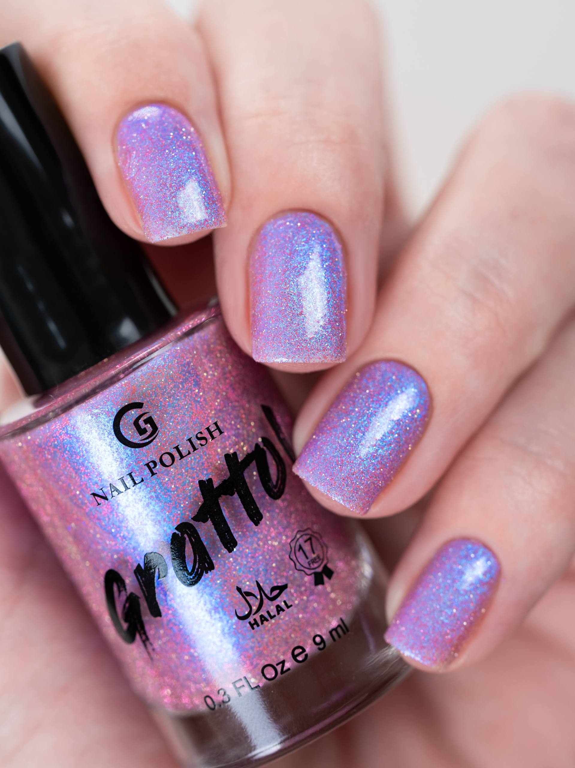 Grattol- Taro Latte (Reflective Glitter) I Love My Polish