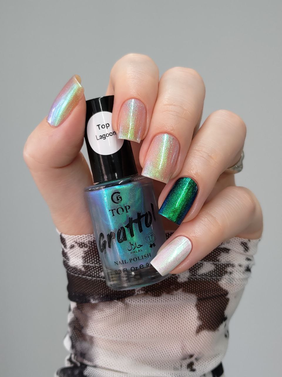 Grattol- Top Lagoon (Iridescent Topper) I Love My Polish