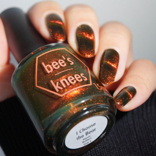 Bees Knees Lacquer- I Choose the Bear I Love My Polish