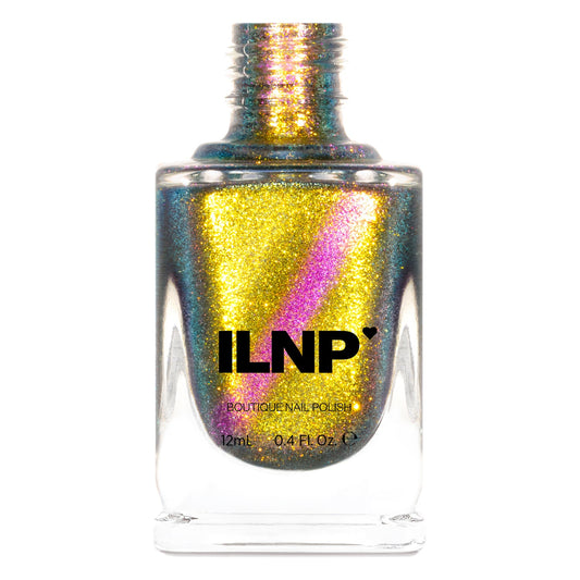 ILNP- Unraveled - Gold to Magenta Magnetic Shimmer Nail Polish I Love My Polish