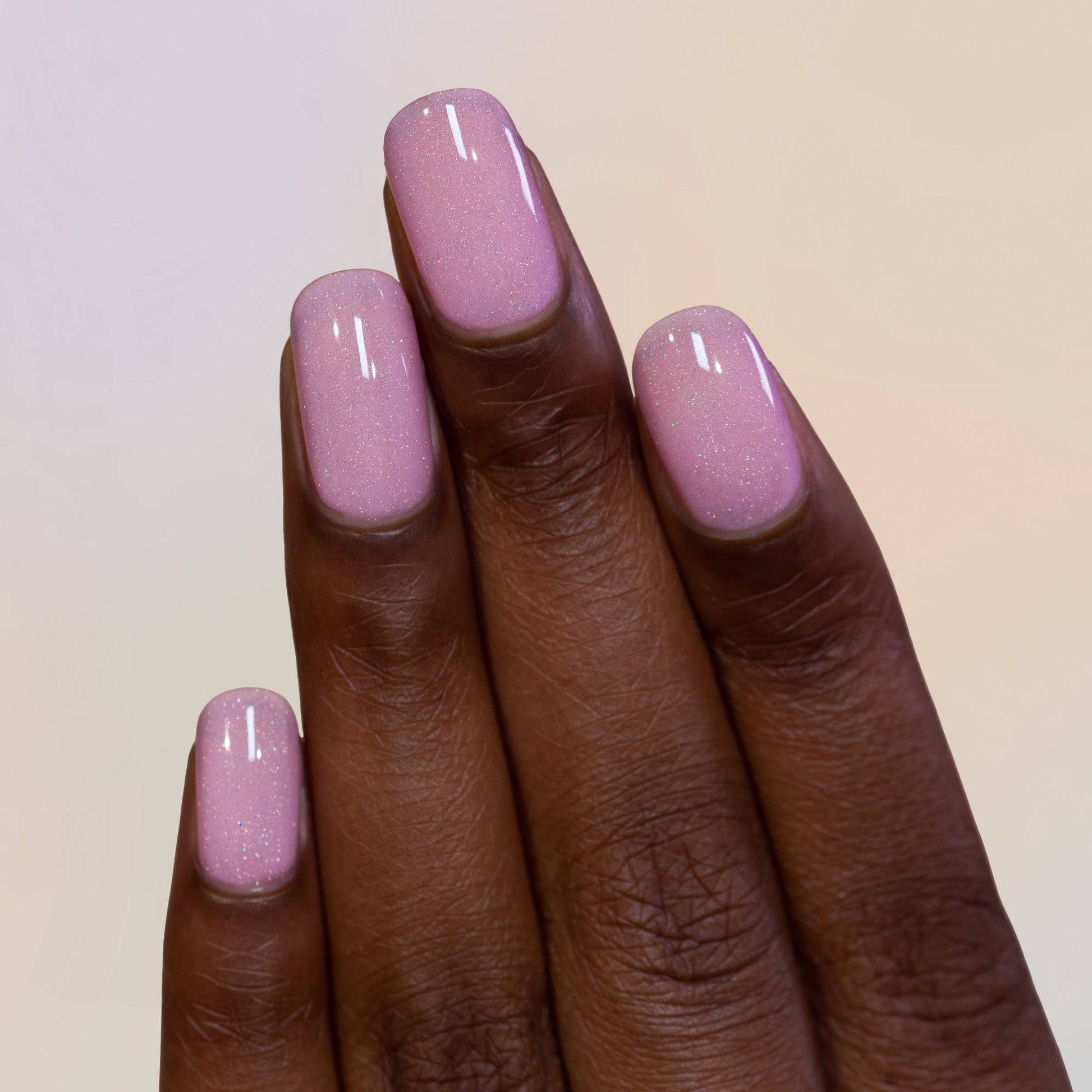 ILNP- Claire Baby Pink Holographic Crelly Nail Polish I Love My Polish