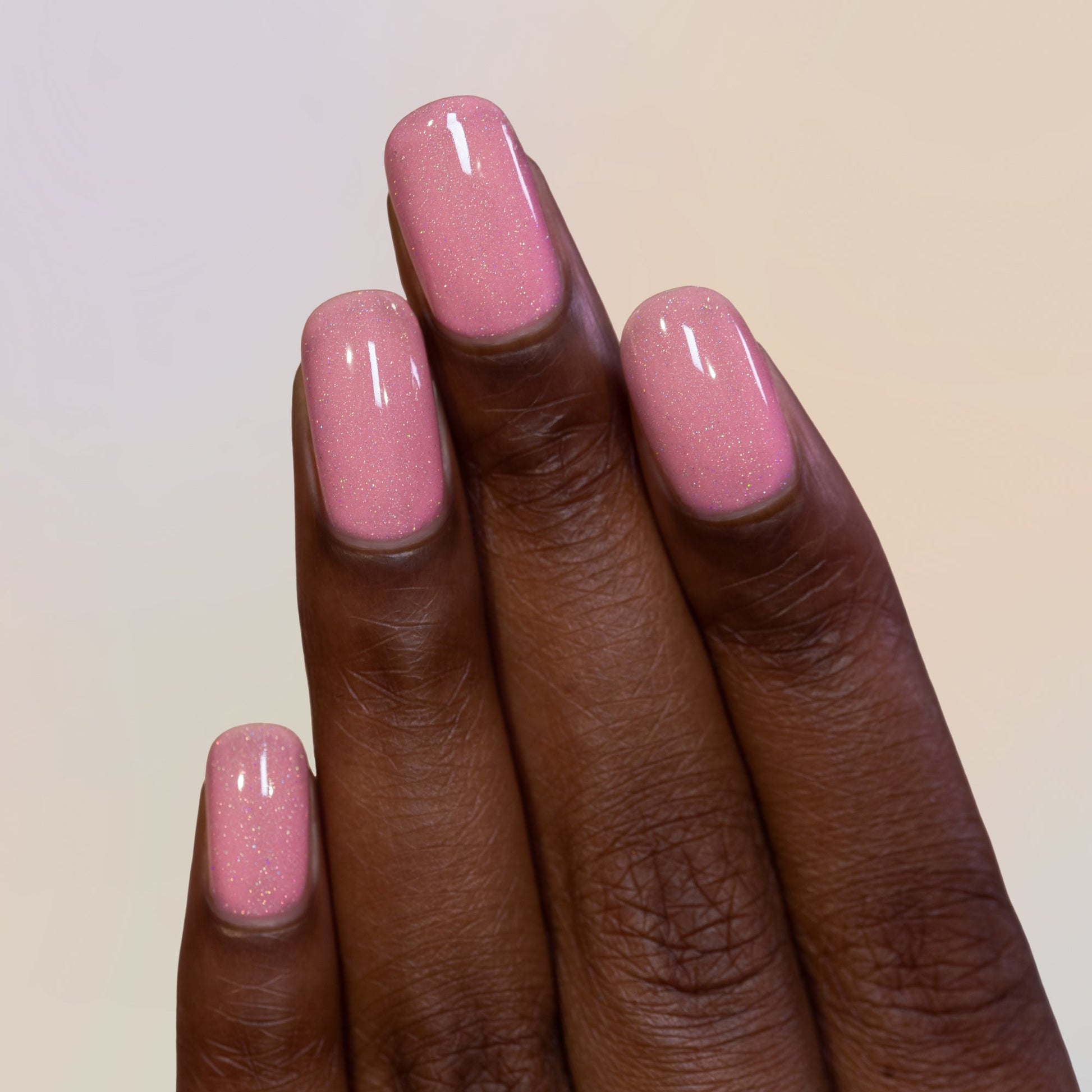 ILNP- Dear Diary Soft Pink Sherbet Holographic Crelly Nail Polish I Love My Polish