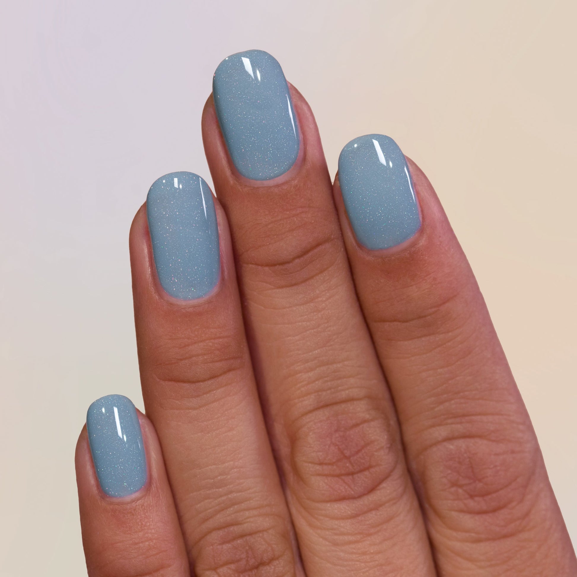 ILNP- Low Rise Faded Denim Blue Holographic Crelly Nail Polish I Love My Polish