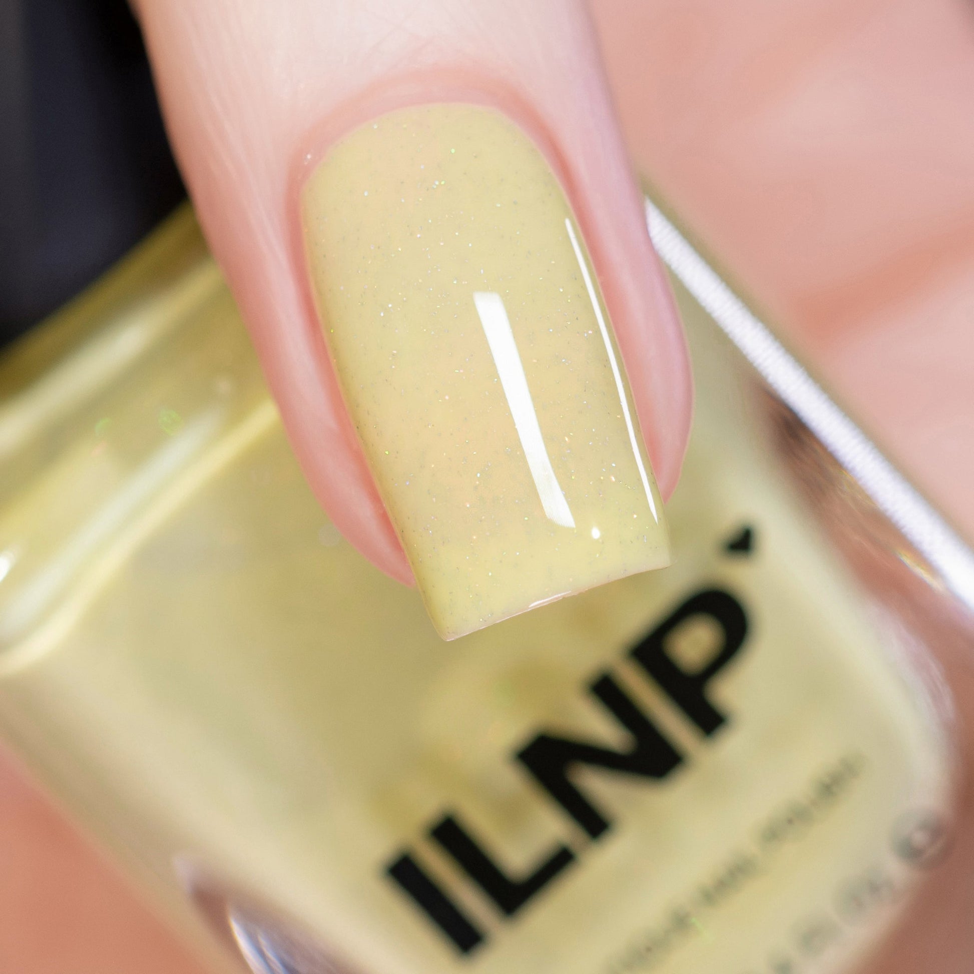 ILNP- Lunchbox Pastel Yellow Holographic Crelly Nail Polish I Love My Polish