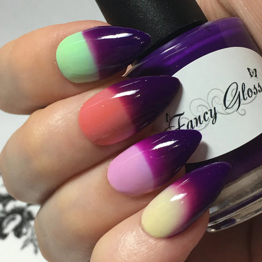 Fancy Gloss- Purple Thermal Top Coat I Love My Polish