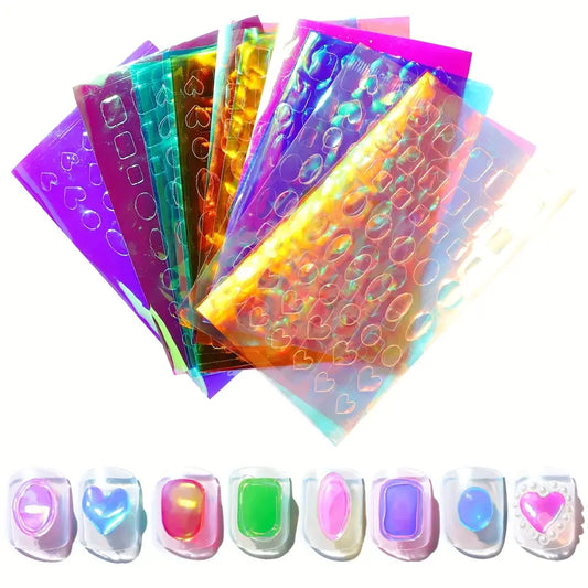 Iridescent Mermaid Nails Stickers I Love My Polish