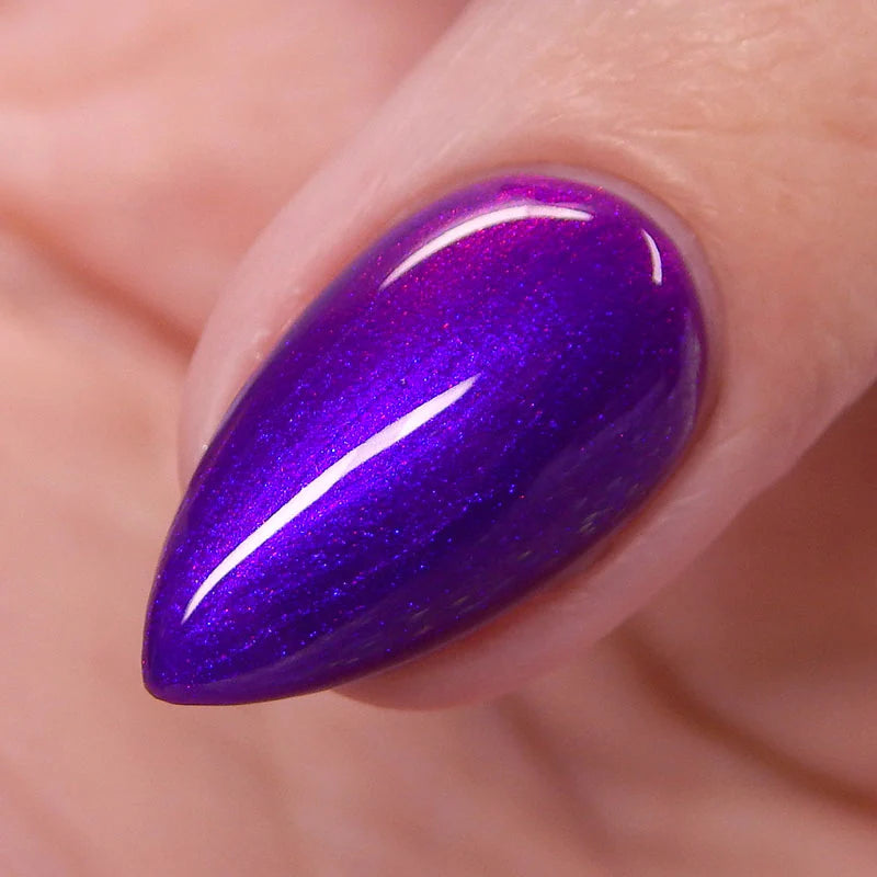 Lurid Lacquer- Indomitable Purple Pink Shimmer Nail Polish I Love My Polish 