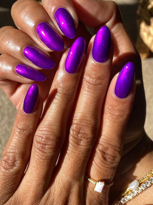 Lurid Lacquer- Indomitable Purple Pink Shimmer Nail Polish I Love My Polish 