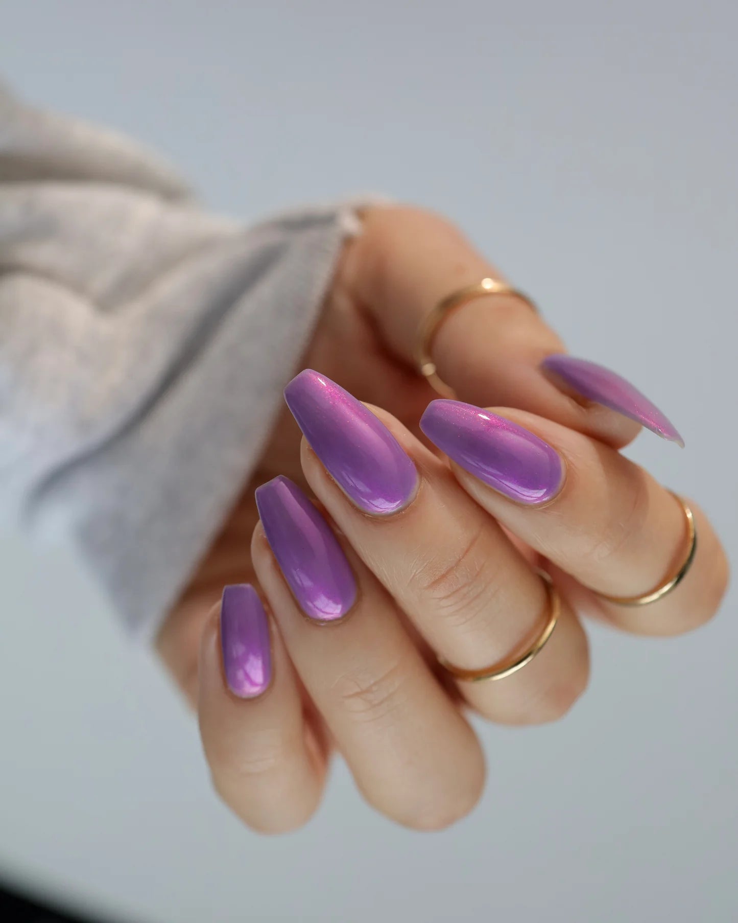 Lurid Lacquer- Unyielding Purple Pink Iridescent Nail Polish I Love My Polish