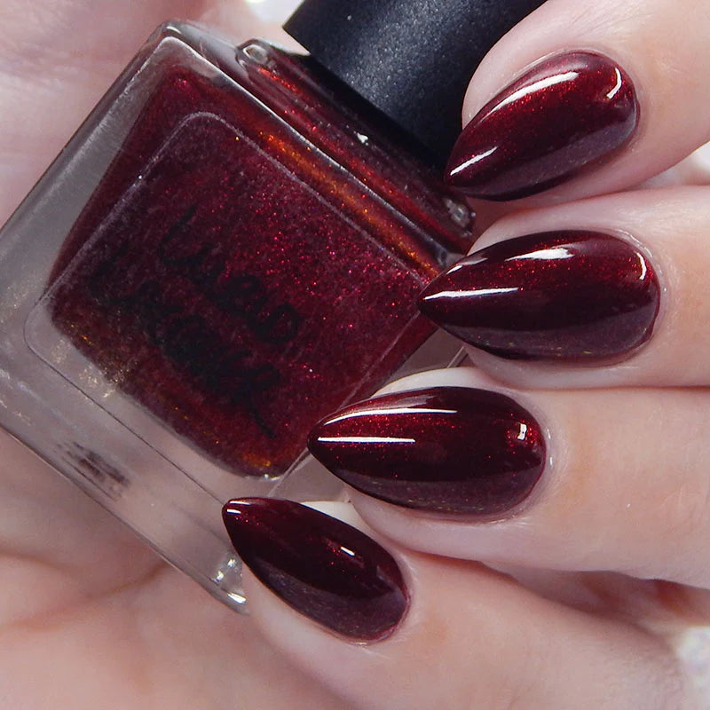 Lurid Lacquer- Blood Bag Maroon Red Nail Polish at I Love My Polish