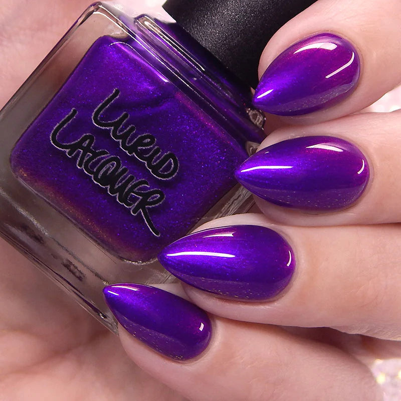 Lurid Lacquer- Indomitable Purple Pink Shimmer Nail Polish I Love My Polish 