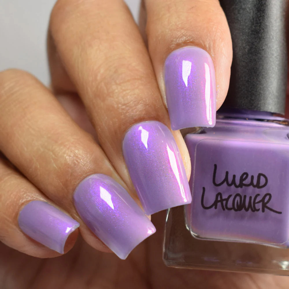 Lurid Lacquer- Unyielding Purple Pink Iridescent Nail Polish I Love My Polish