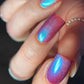 LynB Designs- Fair Isle Magenta Purple Green Nail Polish I Love My Polish