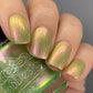 LynB Designs- Sweet Pair of Limes Green Pink Iridescent Nail Polish I Love My Polish
