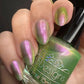 LynB Designs- Sweet Pair of Limes Green Pink Iridescent Nail Polish I Love My Polish