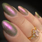 LynB Designs- Sweet Pair of Limes Green Pink Iridescent Nail Polish I Love My Polish