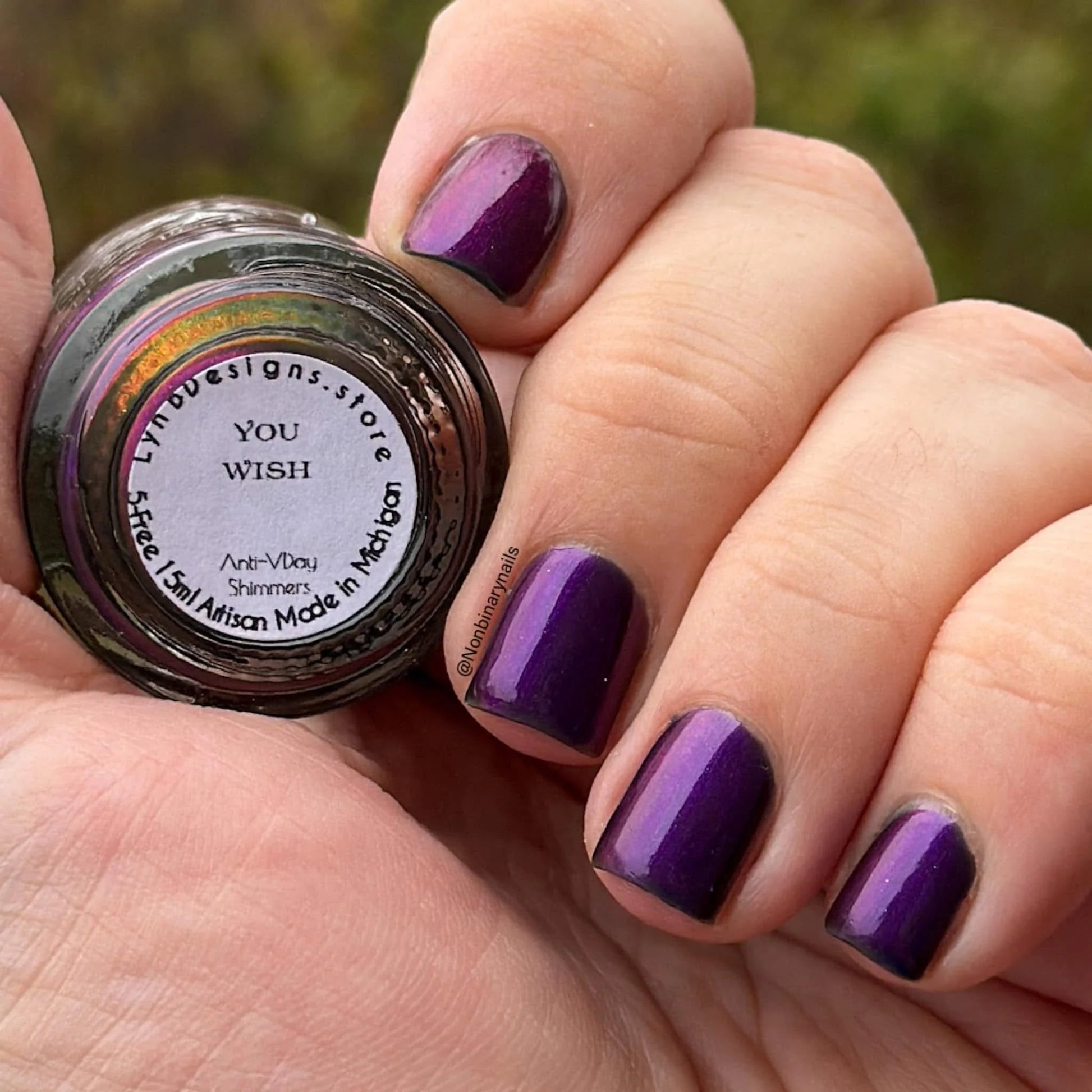 LynB Designs- You Wish Purple Nail Polish I Love My Polish