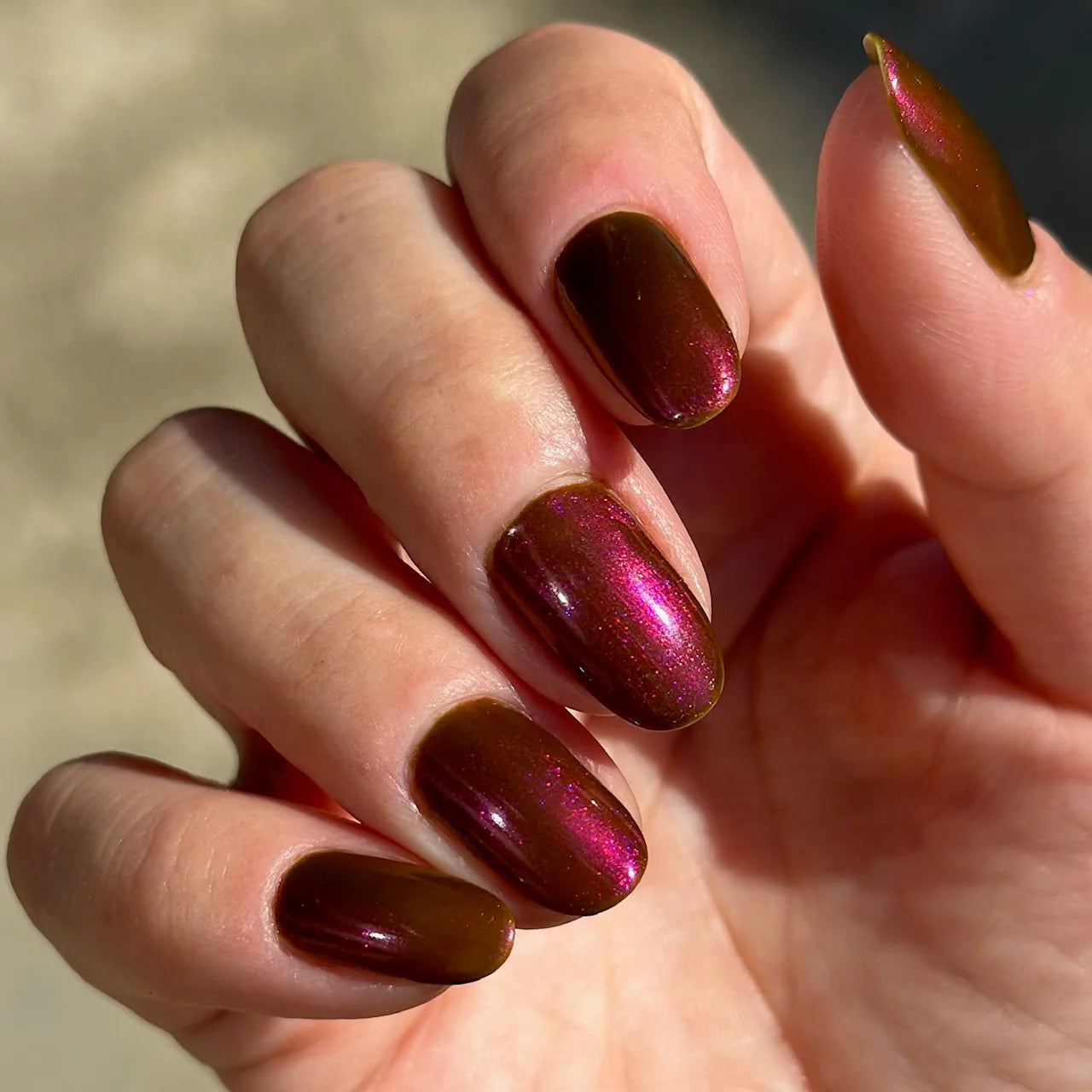LLynb Designs- Balatron Olive Green Nail Polish I Love My Polish