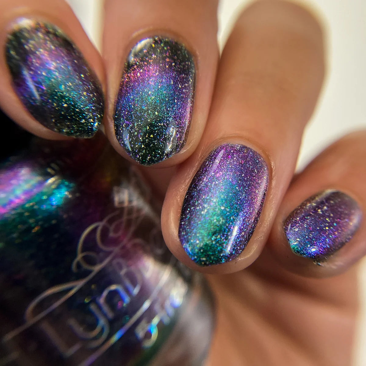 Lynb Designs- Nemophilist Green Purple Blue Magnetic Nail Polish I Love My Polish