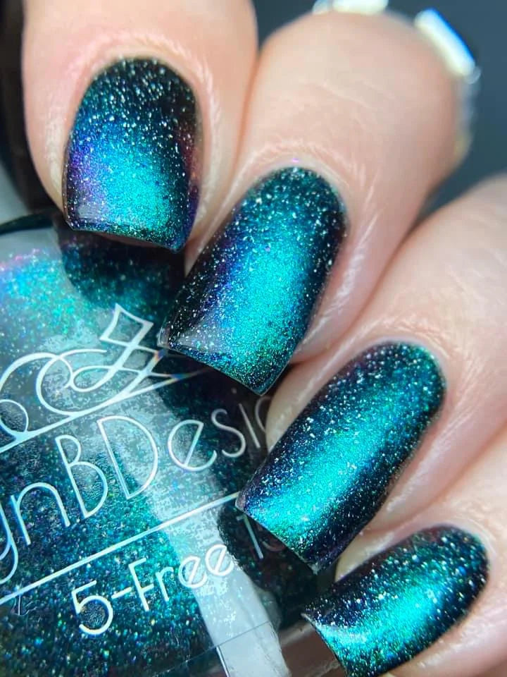 Lynb Designs- Nemophilist Green Purple Blue Magnetic Nail Polish I Love My Polish