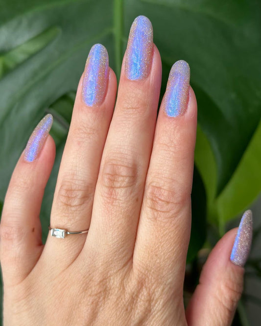 Lynb Designs- You’re Such a Sweet Tart Blue Reflective Glitter Nail Polish I Love My Polish