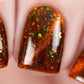 Masura- Daodo Magic Fire Brown with Multichrome flakies Magnetic Nail Polish I Love My Polish