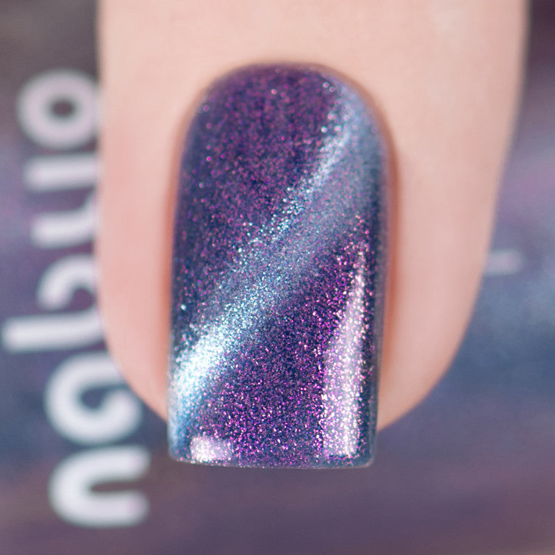 Nabyo- Layla Purple Jelly Silver Magnetic Nail Polish at I Love My Polish