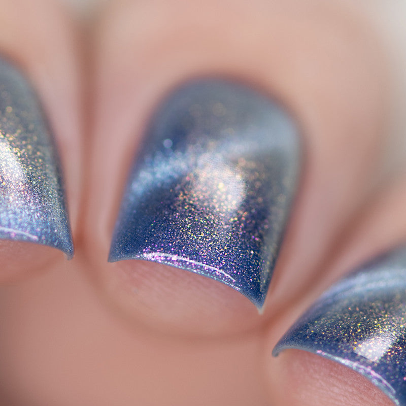 Nabyo- Layla Purple Jelly Silver Magnetic Nail Polish at I Love My Polish