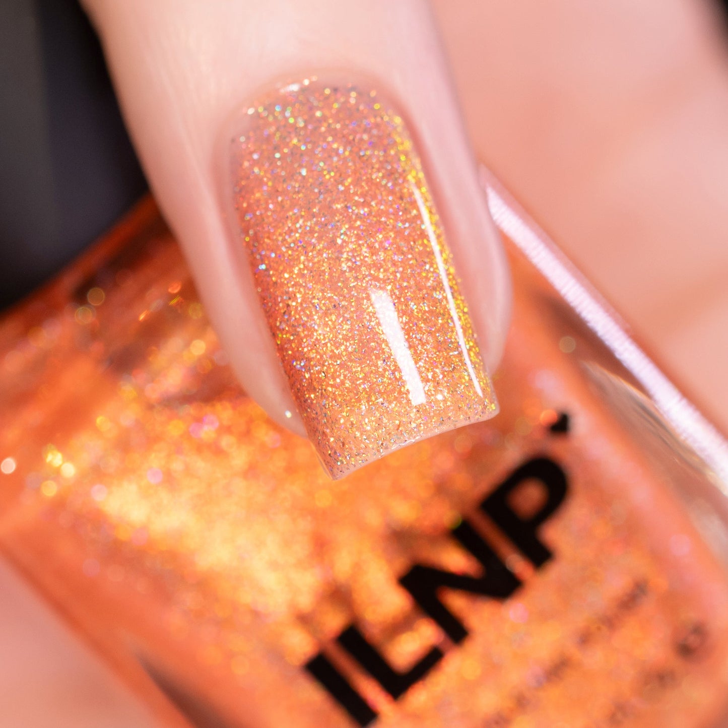 ILNP Peach Ring - Soft Orange Shimmer Nail Polish I Love My Polish