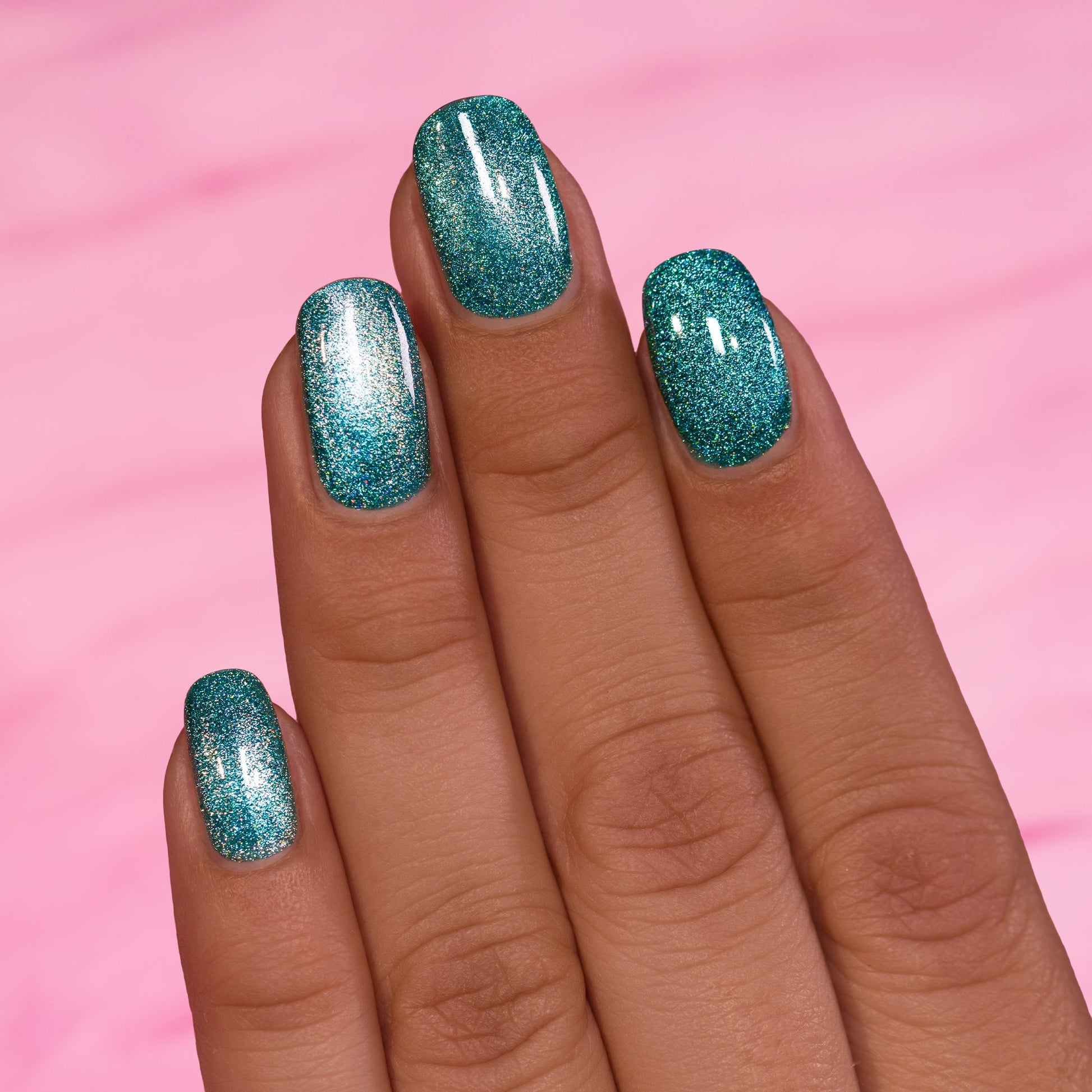 ILNP- Rock Candy Teal Green Holographic Glitter Nail Polish I Love My Polish