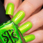 Scriptor- Will-O-the-Wisp Neon Green Nail Polish With Golden Glitter I Love My Polish