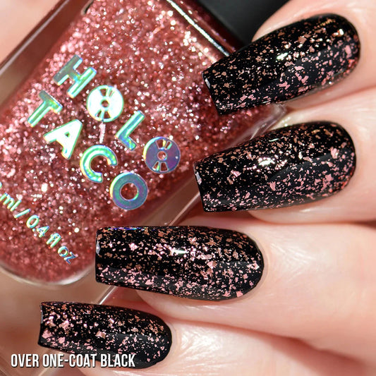 Holo Taco- Rose Gold Flake Taco I Love My Polish