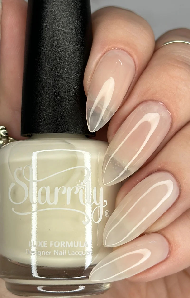 Starrily- Ghost Jelly White Base Coat and Top Coat Nail I Love My Polish