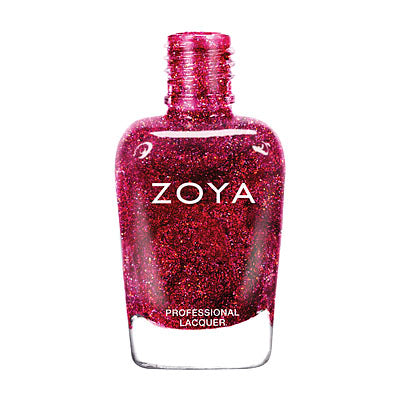 ZOYA- Blaze Mulberry Red Holographic Glitter Nail Polish 