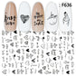 Love , Heart and Letters Nail Sticker for Valentine's Day