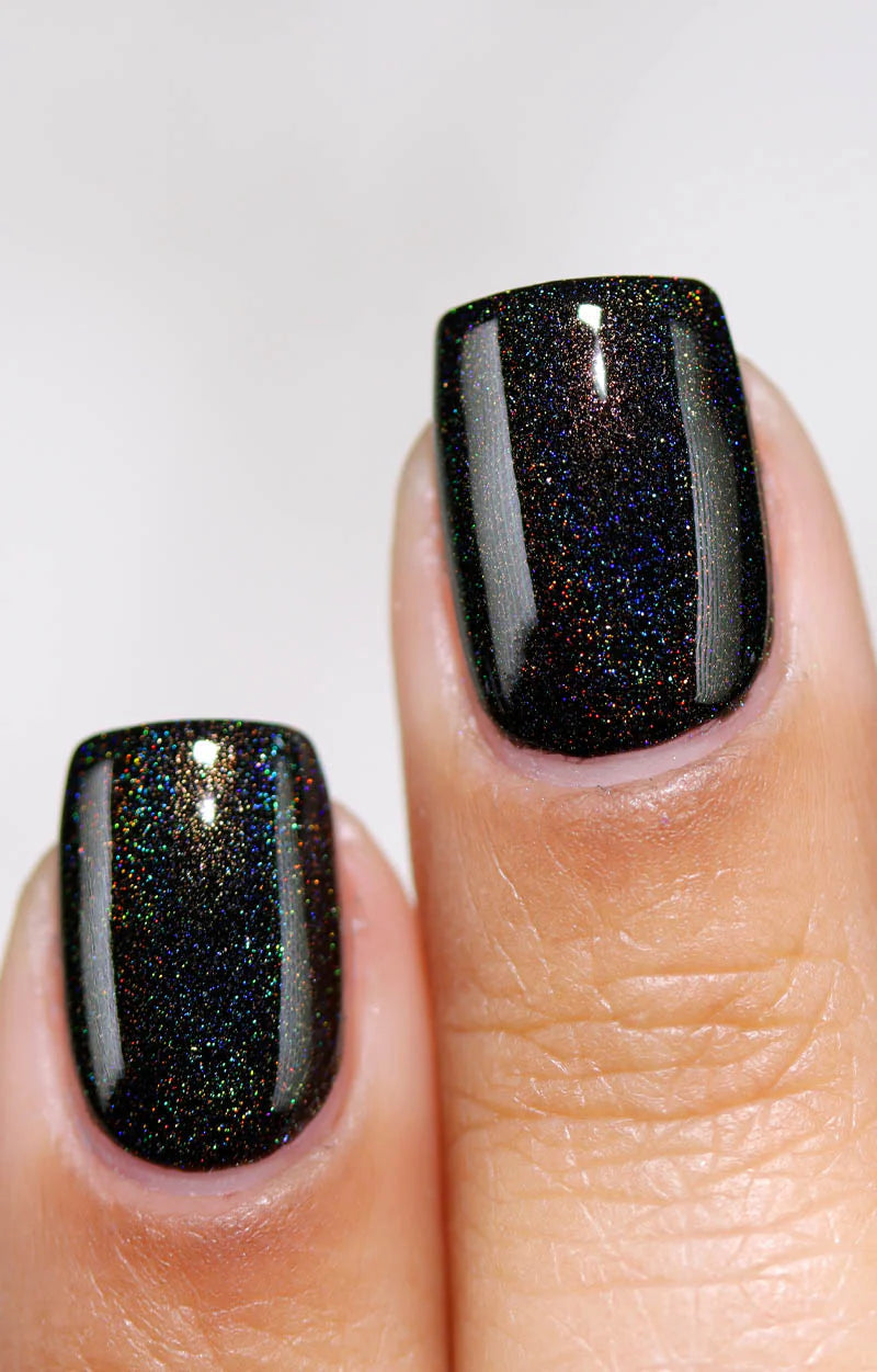 Starrily- Black Magic Black Holographic Nail Polish I Love My Polish