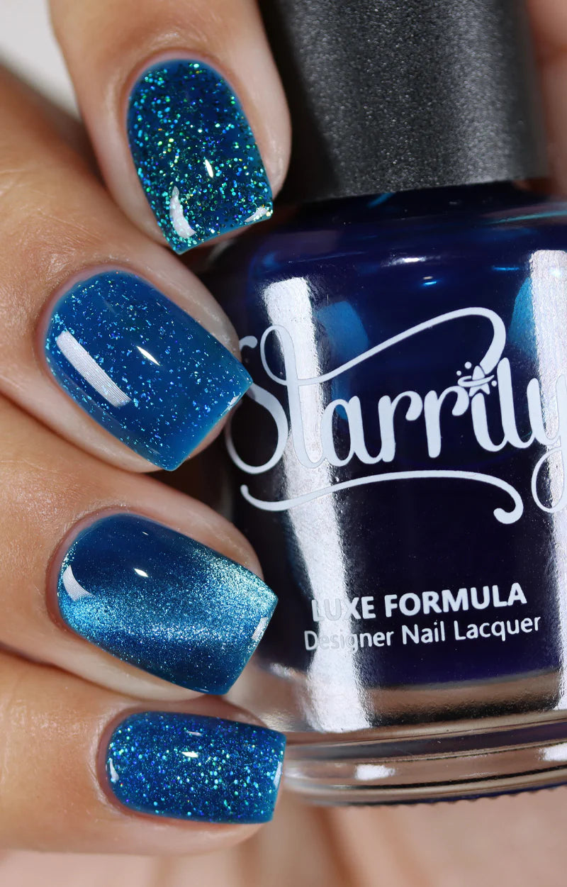 Starrily- Bluefire Jelly Solid Blue Jelly Nail Polish I Love My Polish