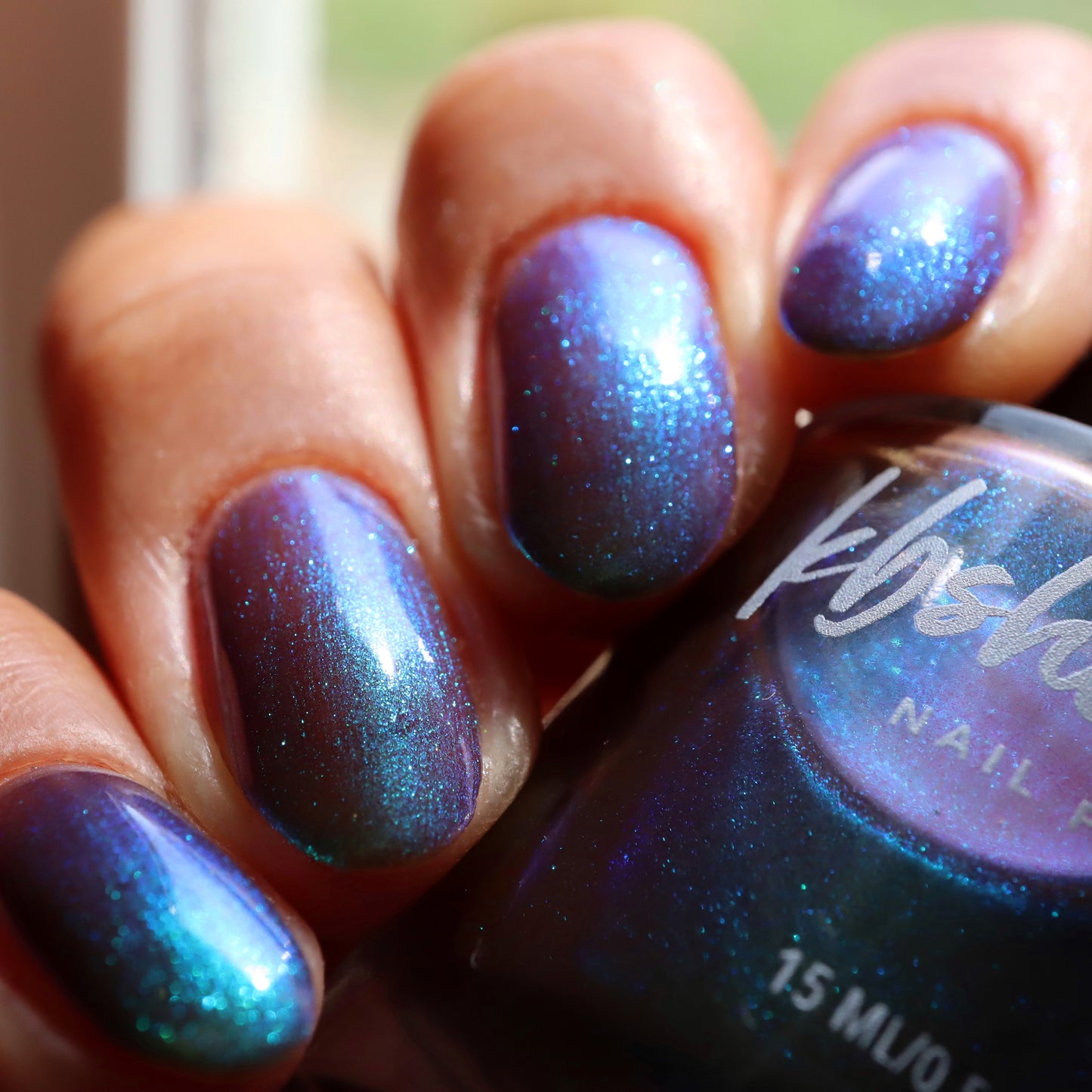 KBShimmer- Dead Ringer Blue Purple Multichrome Iridescent Nail Polish