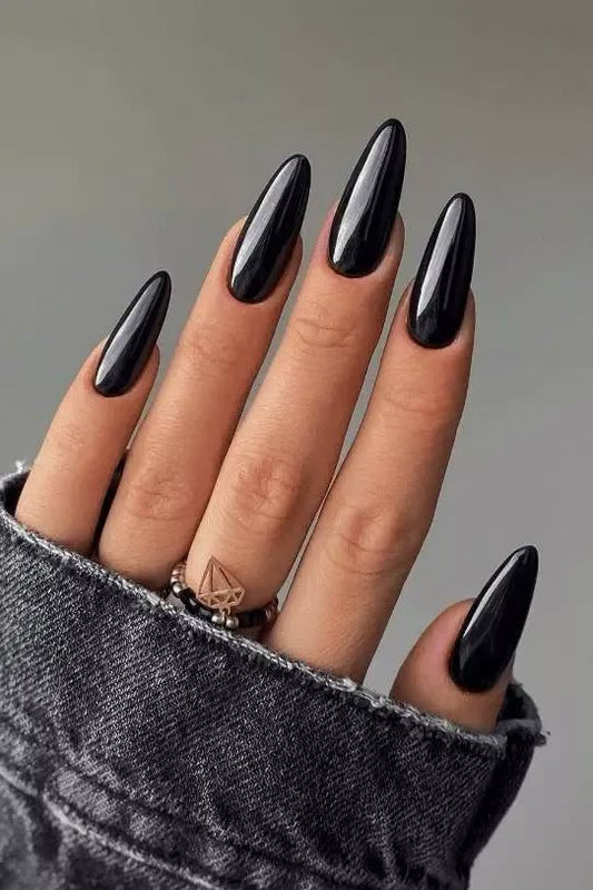 Black Metallic Chrome Nail Powder