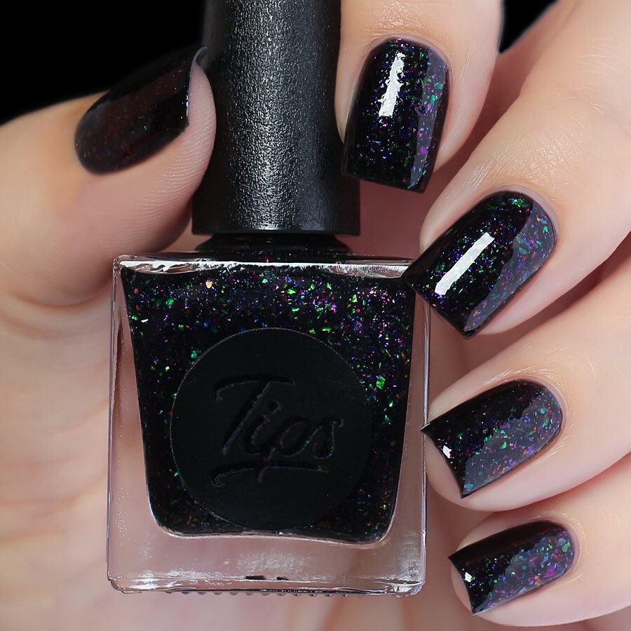 Tips Nail Polish- Demon (Chameleon Flakies) I Love My Polish