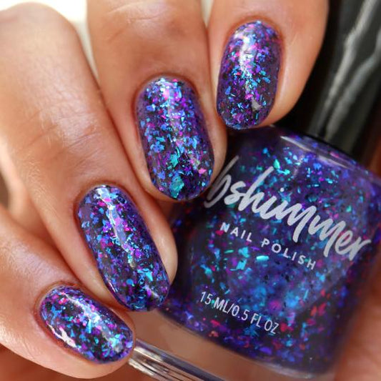 KBShimmer- Get Your Knit Together Blue Purple Pink Nail Polish 