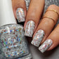 Go With The Snow Grey Flakies Nail Polish